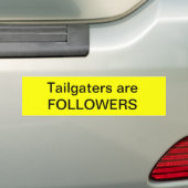 Tailgatersは従節です バンパーステッカー (車上)