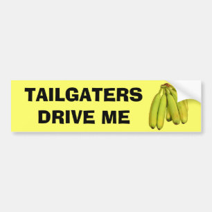 Tailgatersは私をバナナ運転します バンパーステッカー
