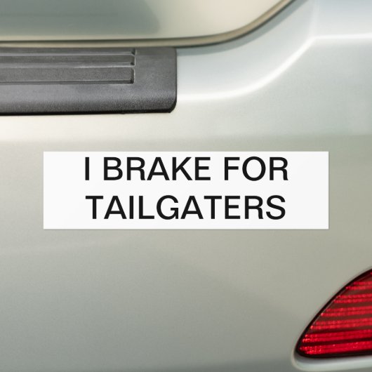 Tailgaters バンパーステッカー (車上)