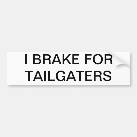 Tailgaters バンパーステッカー (正面)