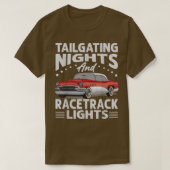 Tailgating Nights And Racetrack Lights  Racing  Ra Tシャツ (デザイン正面)