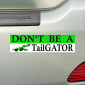 TailGatorがあないで下さい! バンパーステッカー (車上)