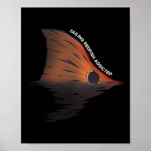 Tailing Redfish Fishing Joke Redfishing Red Drum F ポスター (正面)
