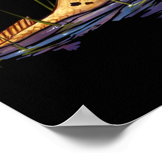 Tailing Redfish Red Drum Fish Shirt Redfish Tail  ポスター (角)