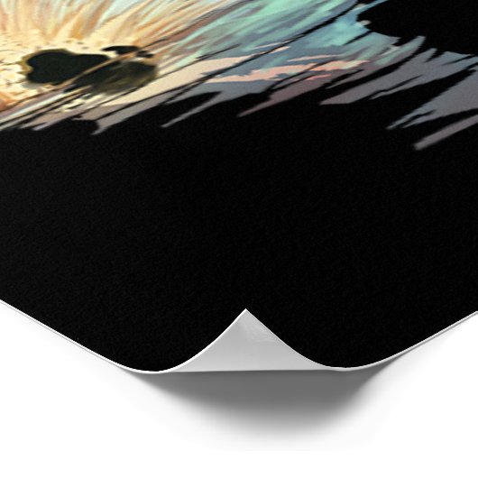 Tailing Redfish Redfish Tail Red Drum Fish Shirt  ポスター (角)