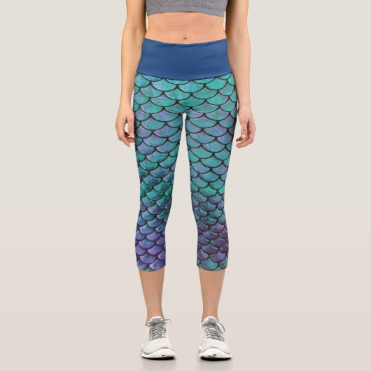  taille haute sirène カプリレギンス (正面)