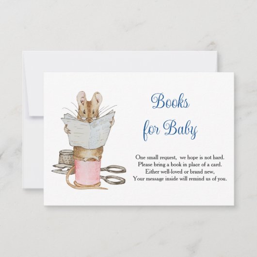 Tailor Mouse Books For Baby 出欠カード (正面)