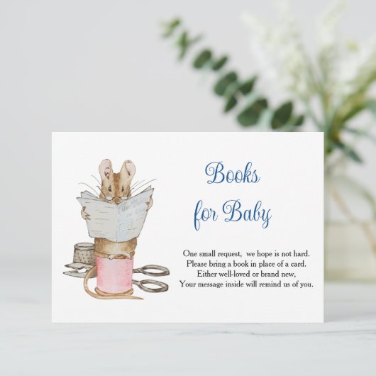 Tailor Mouse Books For Baby 出欠カード (スタンド正面)