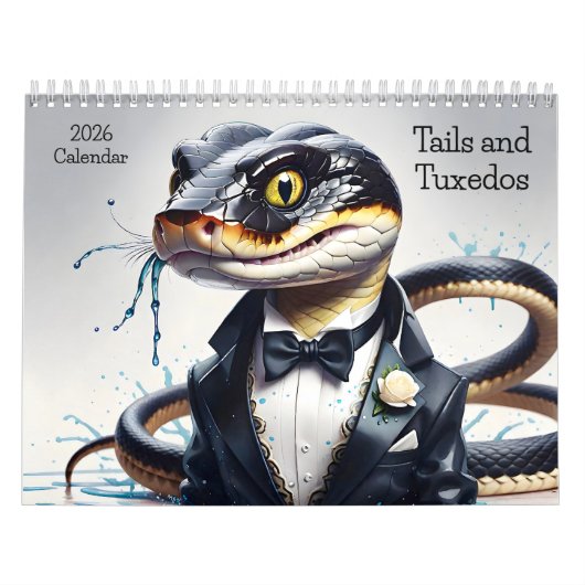 Tails and Tuxedos 2026 Calendar Classy Creatures カレンダー (カバー)