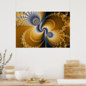 Tailspin – フラクタルアート ポスター (キッチン)