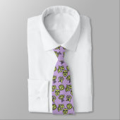 Taino Masks Tie lavender ネクタイ (タイ)