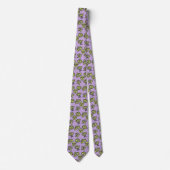 Taino Masks Tie lavender ネクタイ (正面)