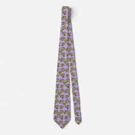 Taino Masks Tie lavender ネクタイ