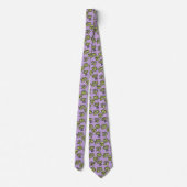 Taino Masks Tie lavender ネクタイ (裏面)