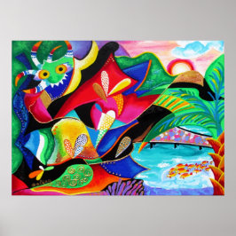 Taino & Vejigantes PR – アートバイガリナ –  ポスター