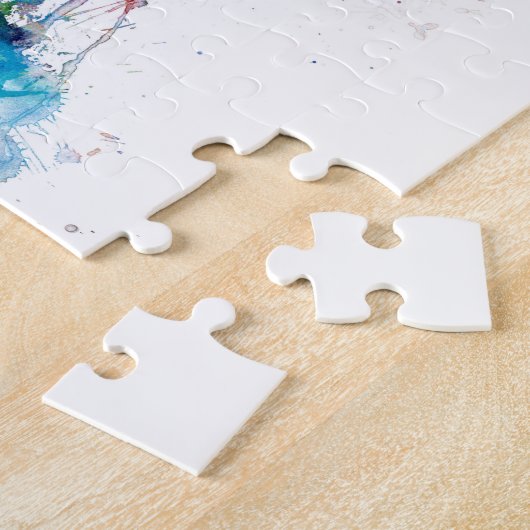 Taipei Taiwan Skyline ジグソーパズル (側面)