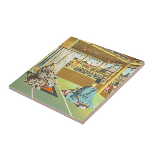 Taira Shigemoriの日本の征夷大将軍の歴史的芸術無し タイル (側面)