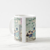 Taiso著おおいの下で冷却します、Yoshitoshi コーヒーマグカップ (正面左)