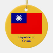 TAIWAN*のカスタムなクリスマスのオーナメント セラミックオーナメント (正面)