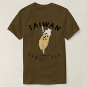 Taiwan Bubble Tea Funny Bubble Tea Taiwan Map BOBA Tシャツ (デザイン正面)