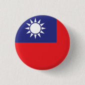 Taiwan Flag 缶バッジ (正面)