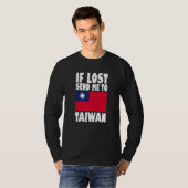 Taiwan Flag Design  If lost send me to Taiwan Prem Tシャツ (正面フル)
