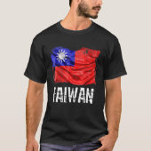Taiwan Flag Republic Of China Roc Flag Tシャツ (正面)