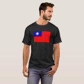 Taiwan Flag T-Shirt, Patriotic T-Shirt Tシャツ (正面フル)