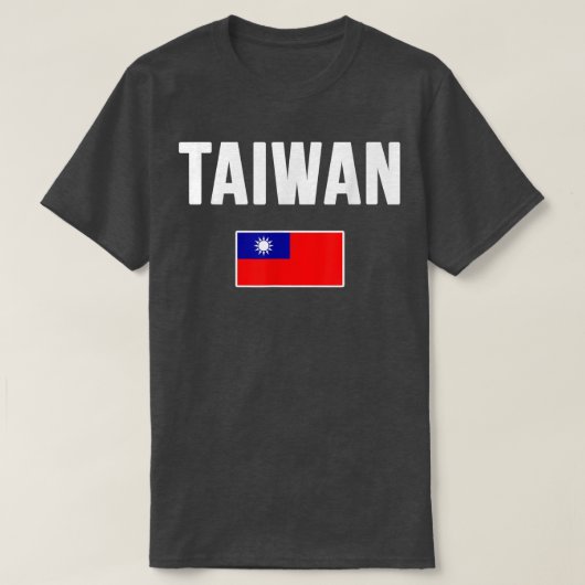 Taiwan Flag  Taiwanese  Tシャツ (デザイン正面)