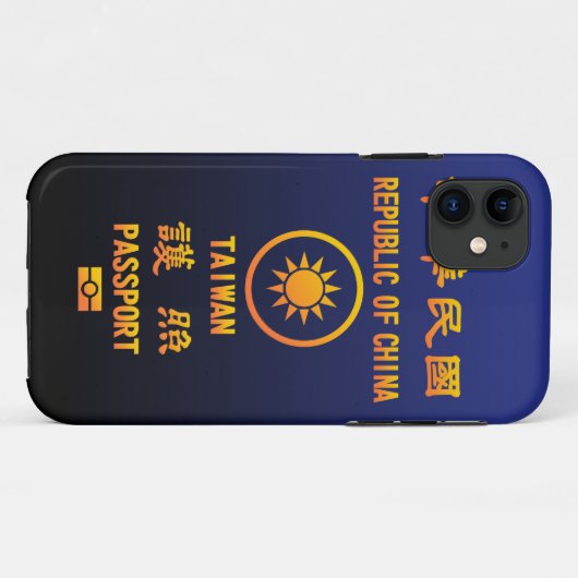 Taiwan Passport Case-Mate iPhoneケース (裏面(横))