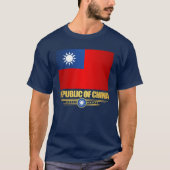 Taiwan (Republic of China) Flag Shirts Tシャツ (正面)