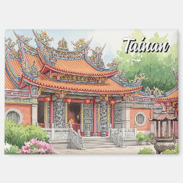Taiwan Tainan Temple Travel マグネット