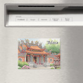 Taiwan Tainan Temple Travel マグネット (インサイチュ (食洗機))