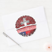 Taiwan Taiwanisch Schweizer Schweiz Baum Wurzel ラウンドシール (封筒)