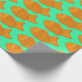 Taiyaki Fish Snack Japanese Food Themed ラッピングペーパー (角)