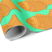 Taiyaki Fish Snack Japanese Food Themed ラッピングペーパー (ロールコーナー)