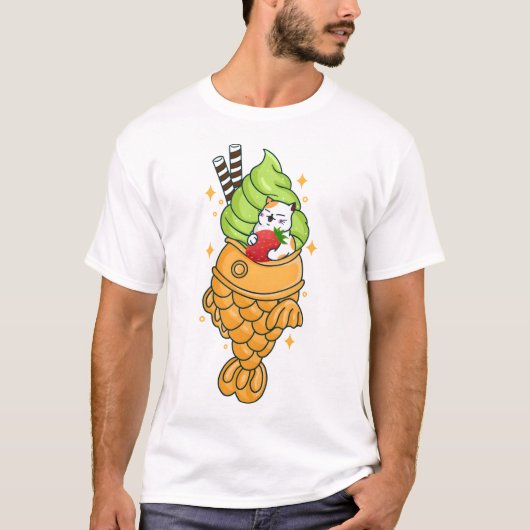 Taiyaki Ice Cream  Tシャツ (正面)