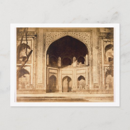 Taj Mahalの外で、おそらく'図解入りの、写真付きのPhで ポストカード (正面)