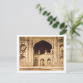 Taj Mahalの外で、おそらく'図解入りの、写真付きのPhで ポストカード (スタンド正面)