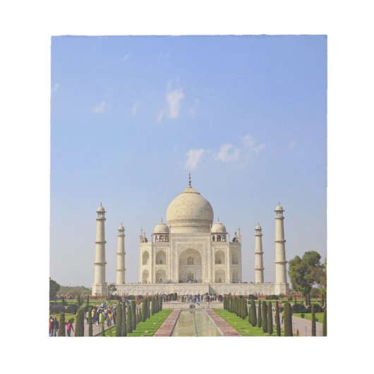 Taj Mahalはインドのアグラにある霊廟。 ノートパッド (正面)
