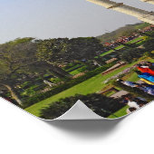 Taj Mahalはインドのアグラにある霊廟。 ポスター (角)