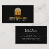 Taj Mahal、イスラム宗教用名刺 名刺 (正面/裏面)