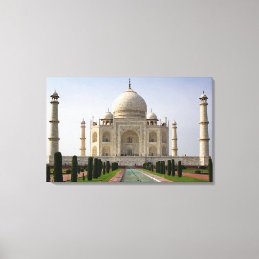 Taj Mahal，インド キャンバスプリント (正面)