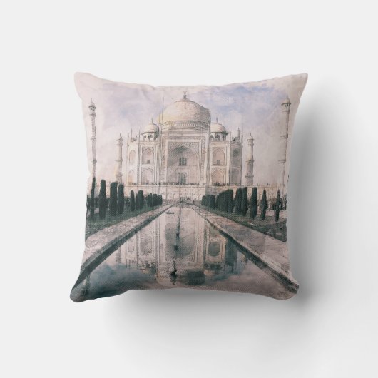 Taj Mahal，インド クッション (裏面)