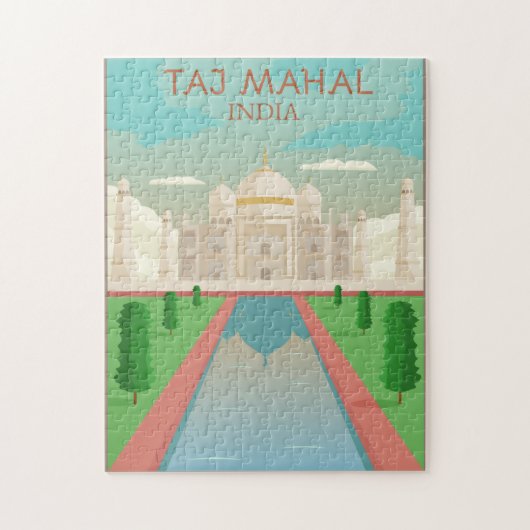Taj Mahal，インド ジグソーパズル (縦)