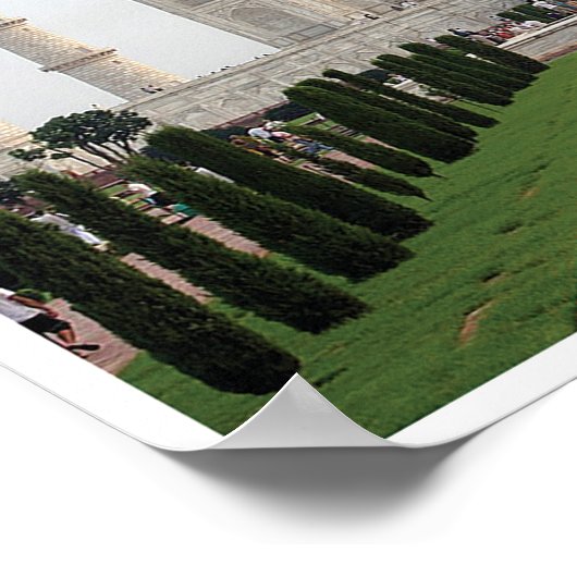 Taj Mahal – インド ポスター (角)