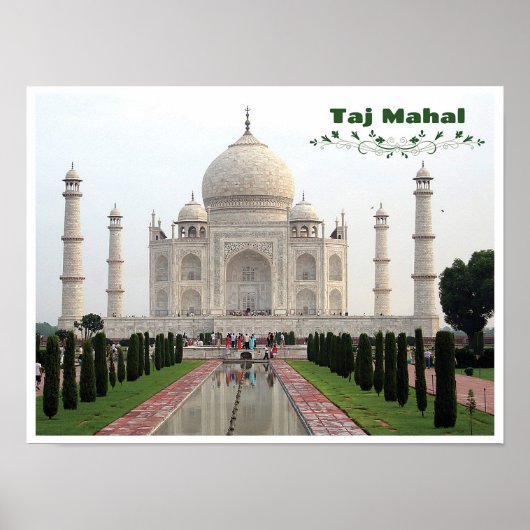 Taj Mahal – インド ポスター (正面)