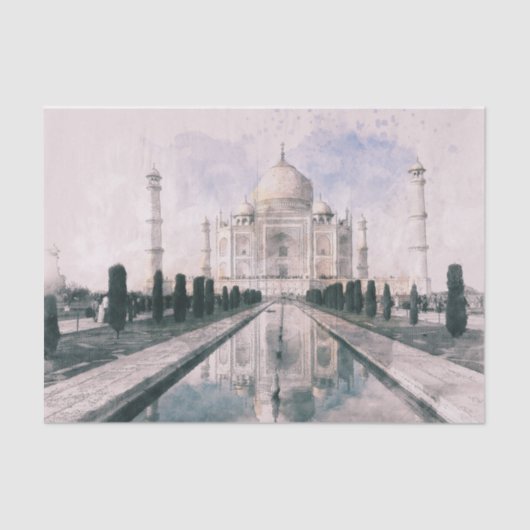 Taj Mahal，インド 薄葉紙 (正面)