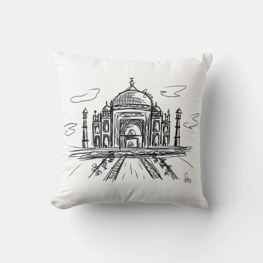 Taj Mahal クッション (正面)