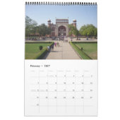 taj mahal 18ヶ月のペー独身のジカレンダー カレンダー (2月 2027)